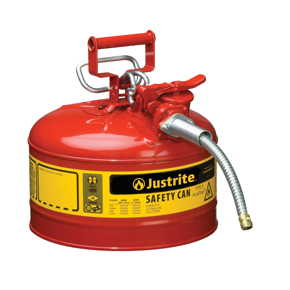 2-1/2 gal. Red Steel Type II Safety Can for Flammables