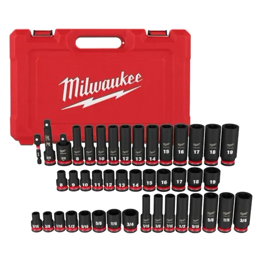 43PC SHOCKWAVE Impact Duty™ 3/8" Drive SAE & Metric Deep 6 Point Socket Set