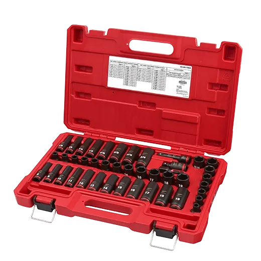 43PC SHOCKWAVE Impact Duty™ 3/8" Drive SAE & Metric Deep 6 Point Socket Set - Image 2