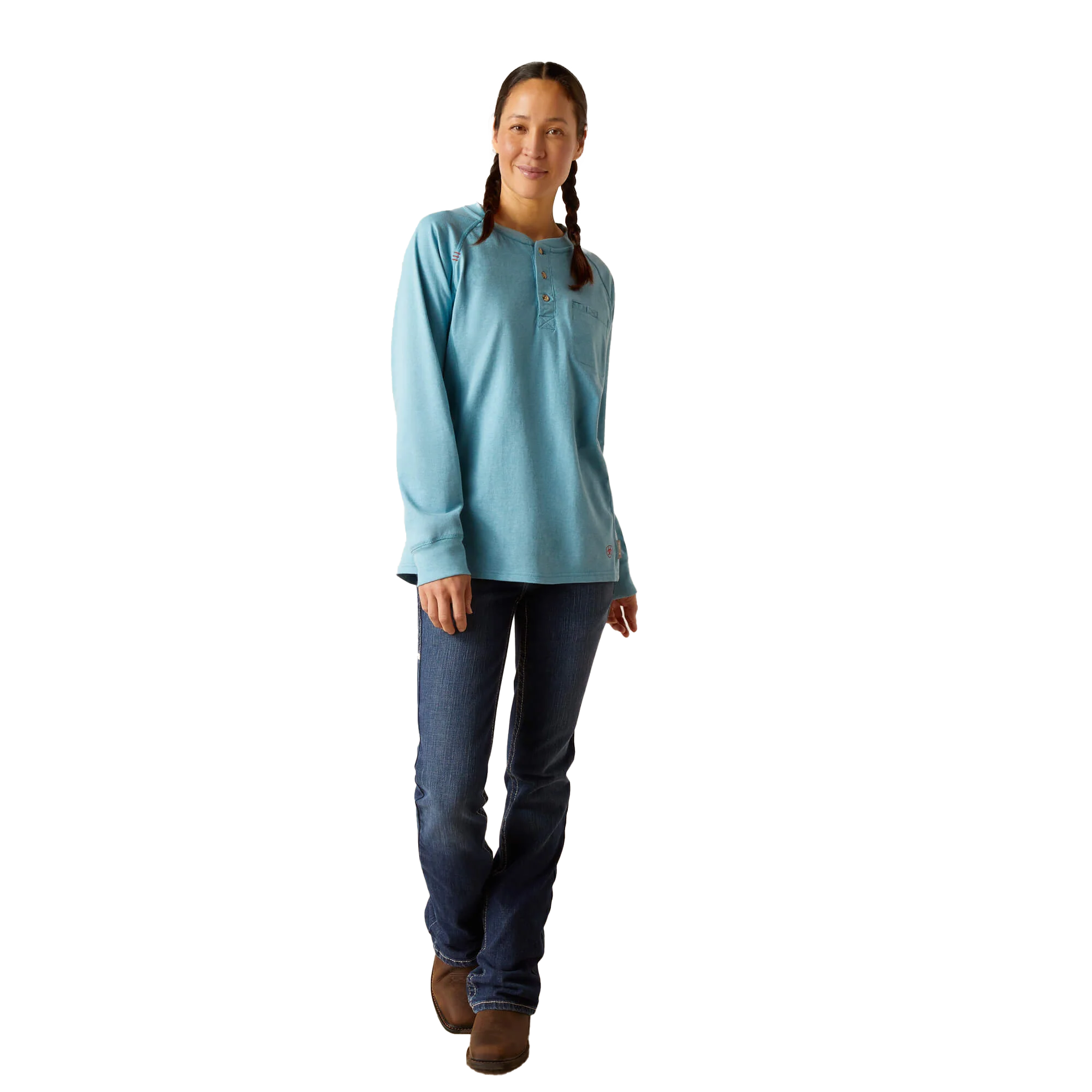 Ariat FR Women's Air Henley Top - Image 3