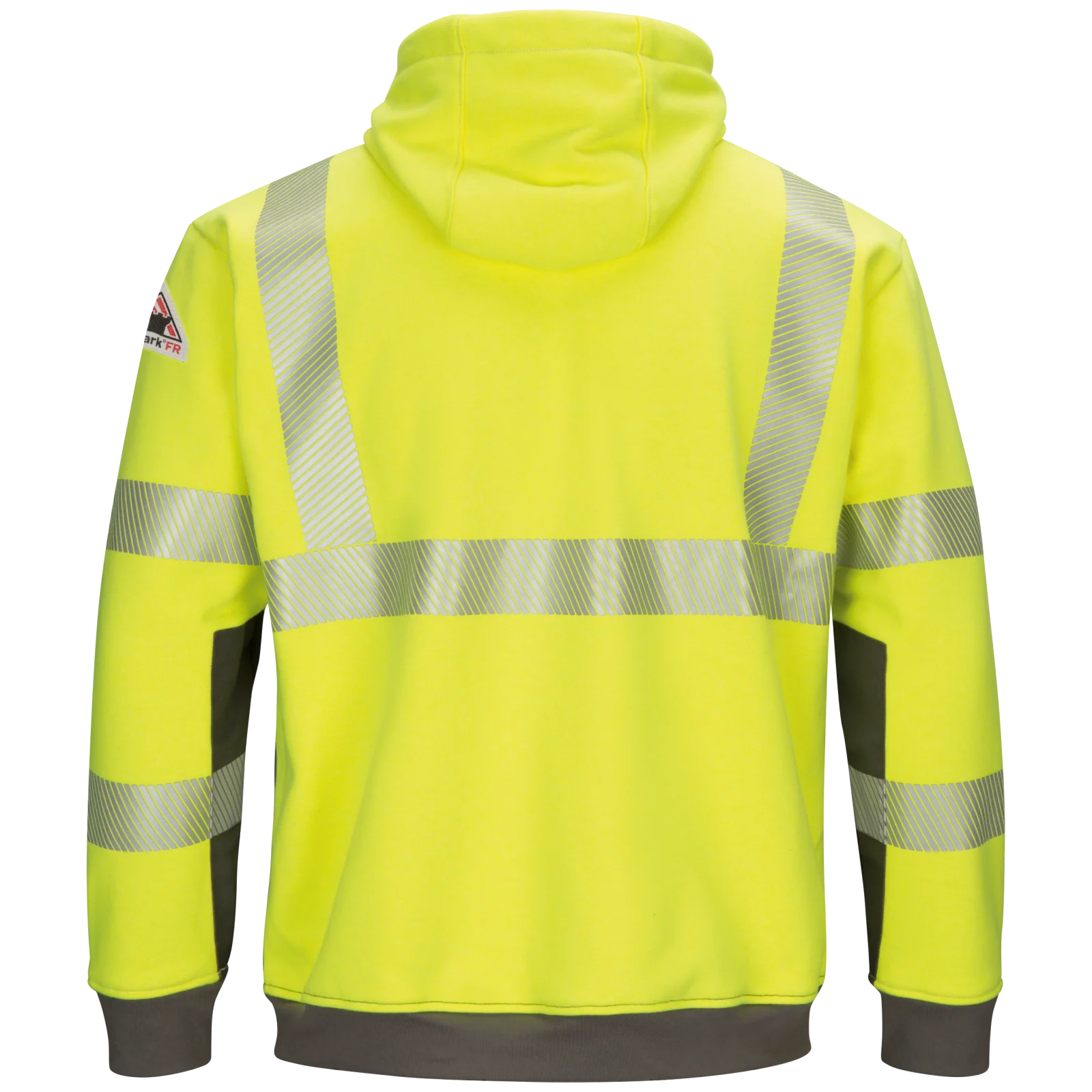 Bulwark Men's Hi-Visibility Color Block Pullover Fleece Sweatshirt - Image 2
