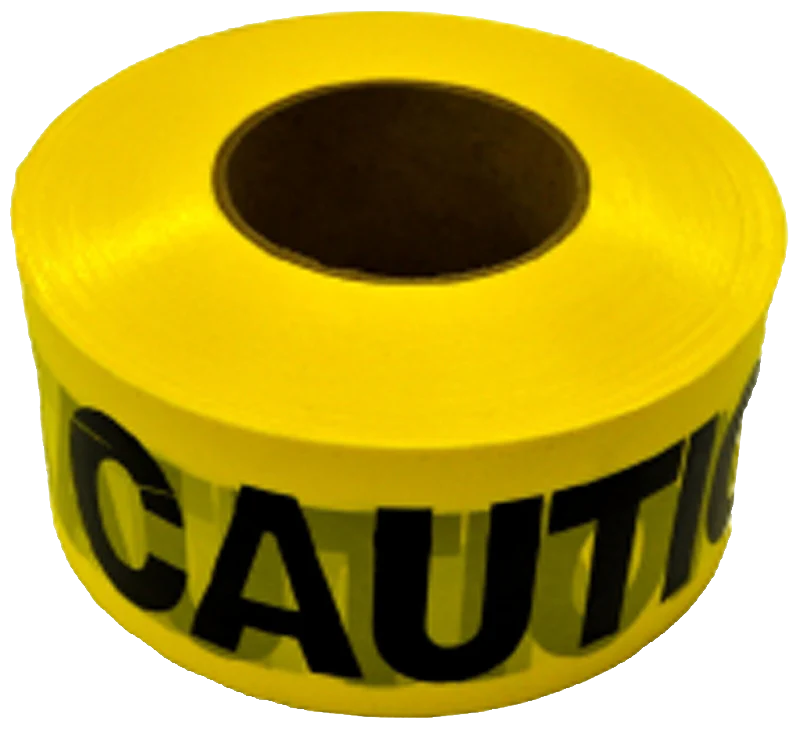 CH Hanson Yellow Barricade Safety Tape – 3" x 1000 ft