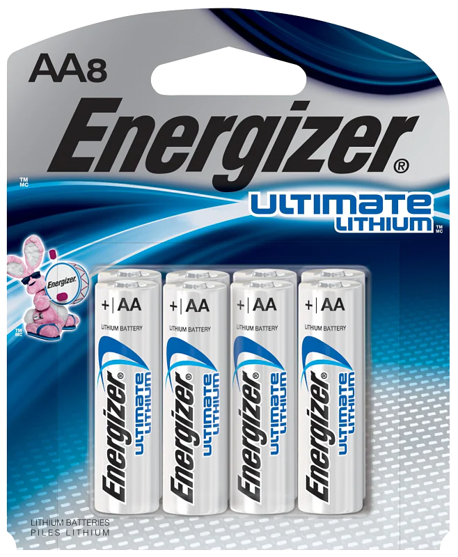 Energizer L91 Series Li-ion AA Batteries (8 Pack)