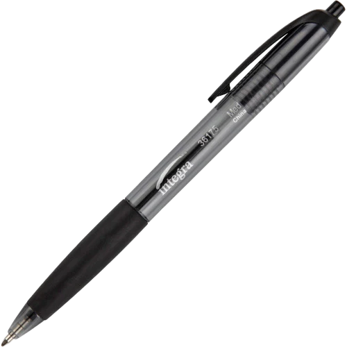 Integra Rubber Grip Retractable Pens