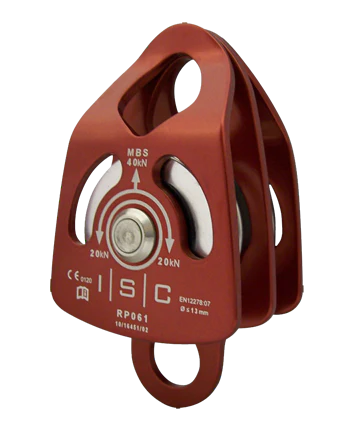 ISC SMALL DOUBLE ALUMINUM PULLEY