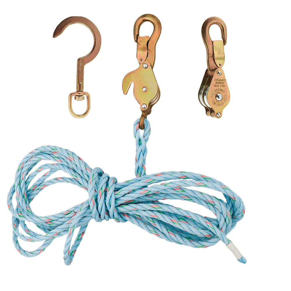 KLEIN Block and Tackle, Spliced to Block 268, w/Hook 259