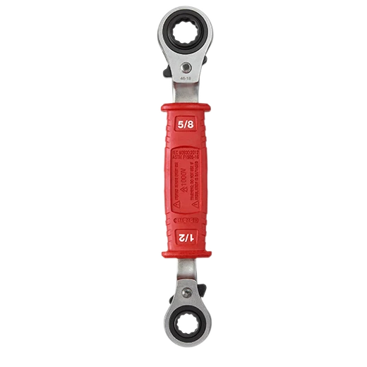 Milwaukee Lineman’s 4in1 Insulated Ratcheting Box Wrench - Image 2