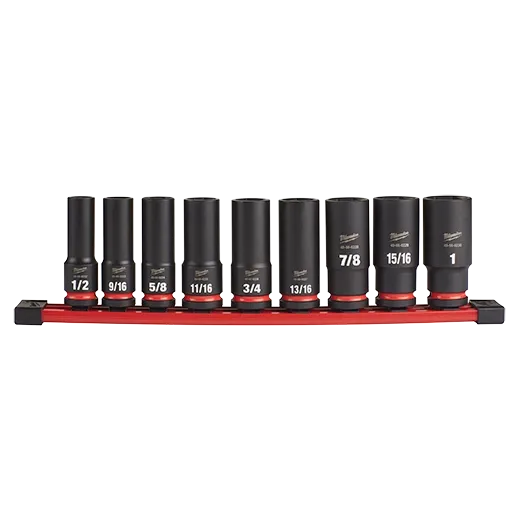 Milwaukee® SHOCKWAVE™ Impact Duty™ 1/2" Drive 6 Point Socket Set