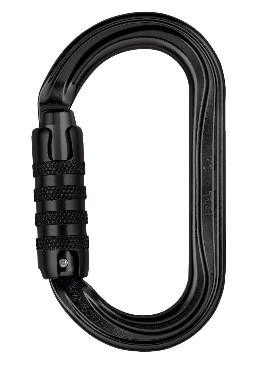 PETZL CARABINER OK TRIACT LOCK BLACK