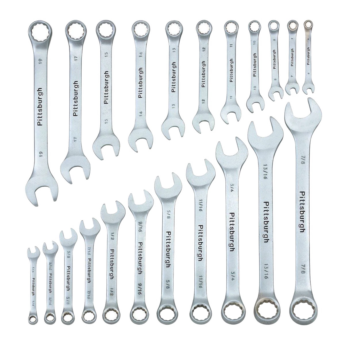 Pittsburgh SAE and Metric Wrench Set