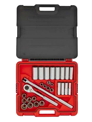 1/2" Drive 30 Piece Socket Set - 12 Point