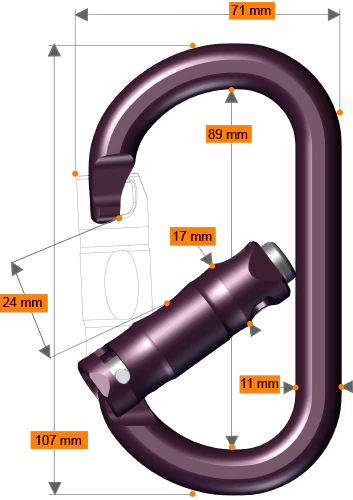 Rock Exotica rockO Up-Lock Carabiner - Image 2