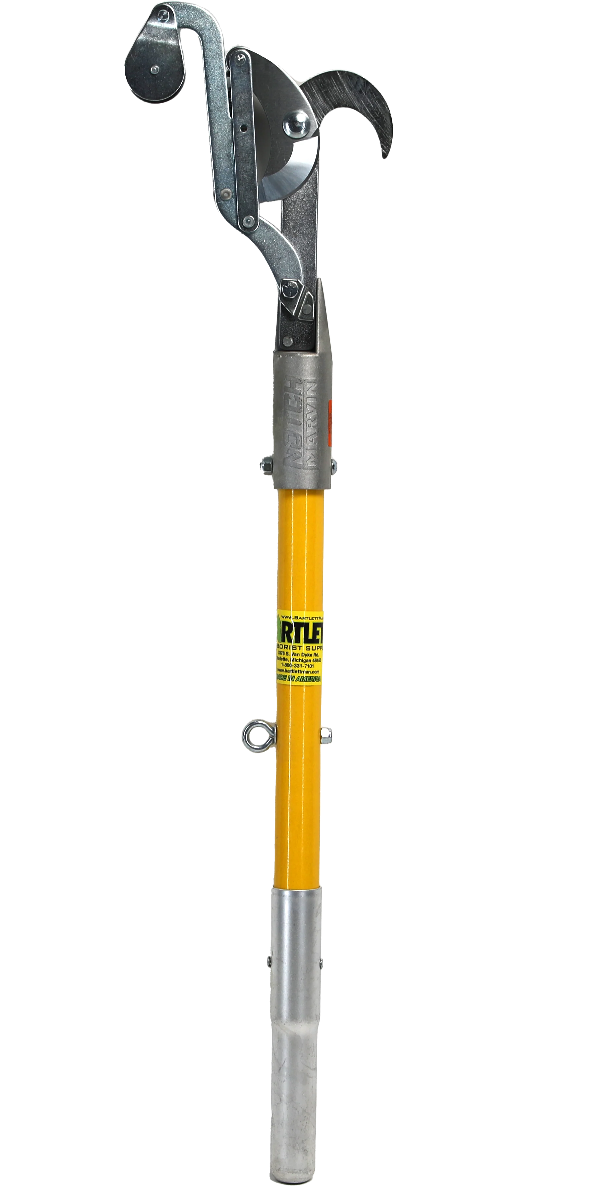 Round Bartlett Aluminum Pole Pruner with Bull Head