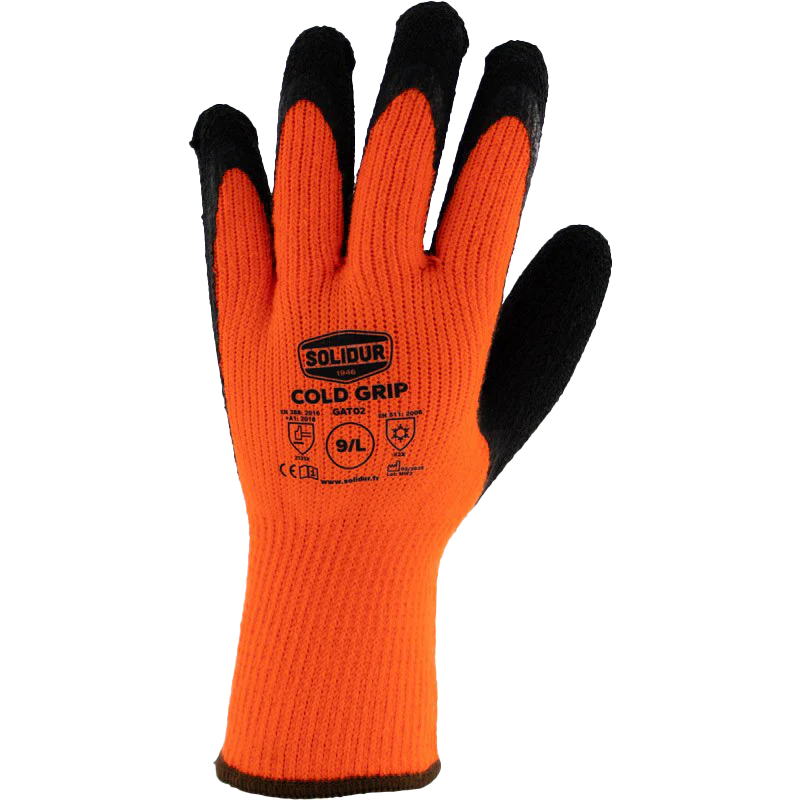 Solidur Cold Grip Gloves - Image 2